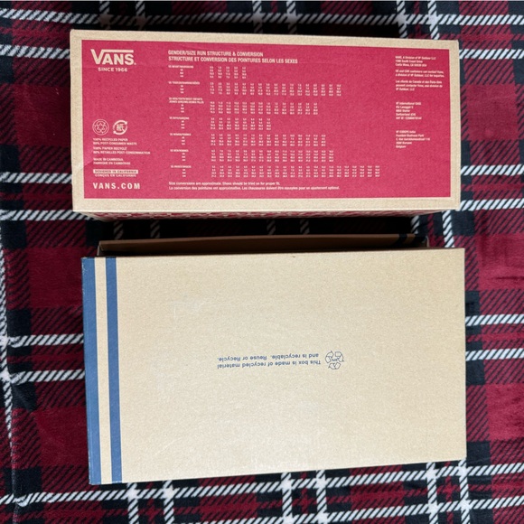 Mens Vans Off The Wall & Fred Perry Size 8 Shoe Boxes - Picture 2 of 7